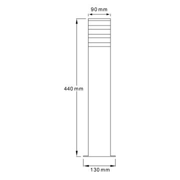 Lauko lempa TEKSAS E27/12W/230V IP44 44 cm