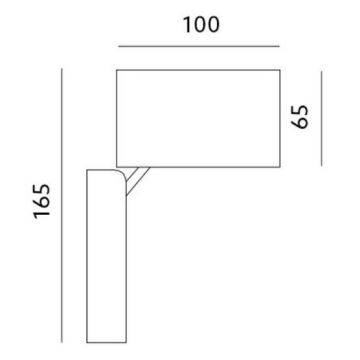 Lauko sieninis šviestuvas 1xGU10/35W/230V IP44 juodas