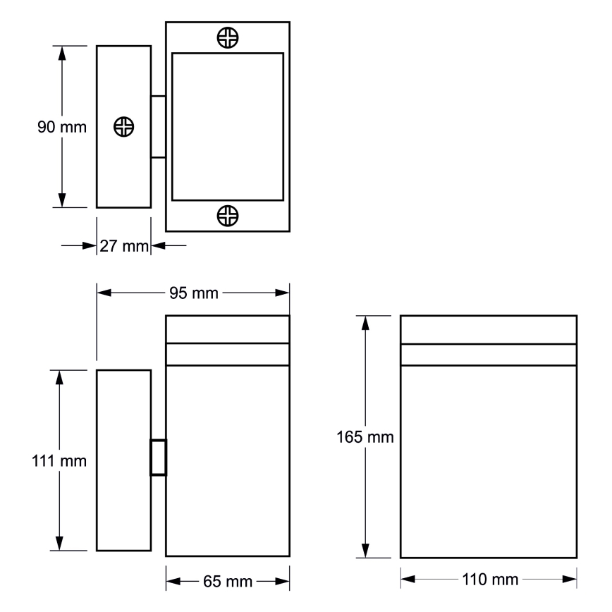 Lauko sieninis šviestuvas LITEK 1xGU10 / 35W / 230V IP44