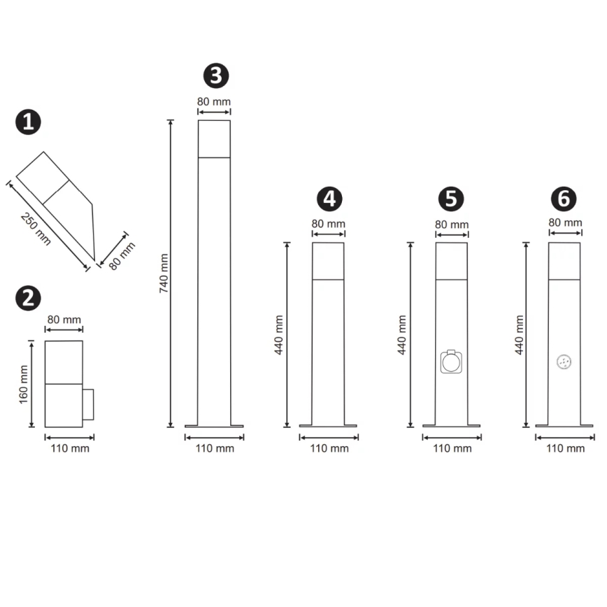 Lauko sieninis šviestuvas NEW YORK 1xE27/12W/230V IP44 antracitas