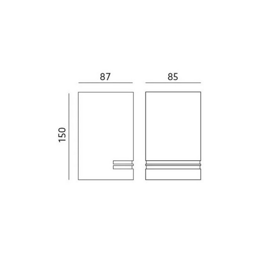 Lauko sieninis šviestuvas QUAZAR 1xGU10/11W/230V IP44