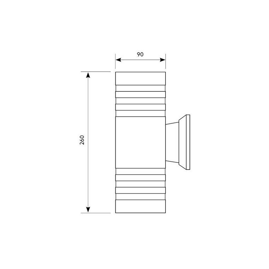 Lauko sieninis šviestuvas QUAZAR5 2xGU10/50W/230V IP44