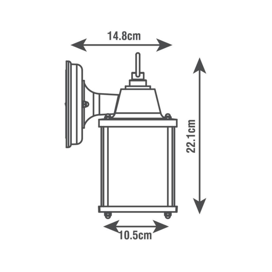 Lauko sieninis šviestuvas SANBOI 1xE27/60W/230V IP44