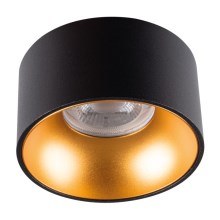 LED Akcentinis įleidžiamas šviestuvas MINI RITI 1xGU10/25W/230V juoda/auksas