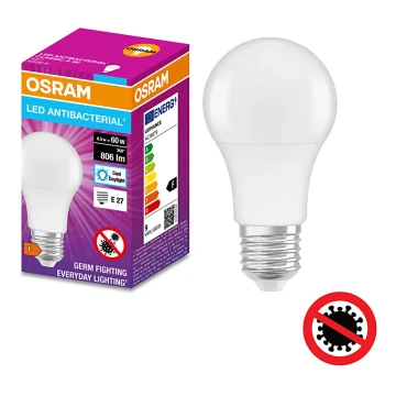LED Antibakterinė lemputė A60 E27/8,5W/230V 6500K - Osram