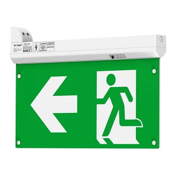 LED avarinė lemputė EMERGENCY EXIT LED/2,5W/230V 4in1 6000K