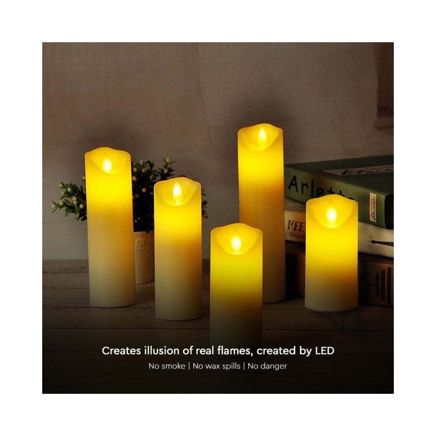 LED Candle LED/2xAA šilta balta 11 cm