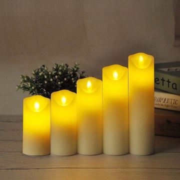 LED Candle LED/2xAA šilta balta 15 cm