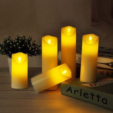 LED Candle LED/2xAA šilta balta 15 cm