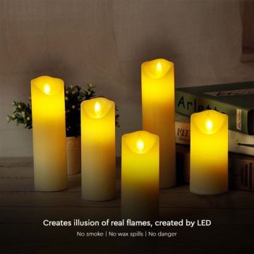 LED Candle LED/2xAA šilta balta 15 cm