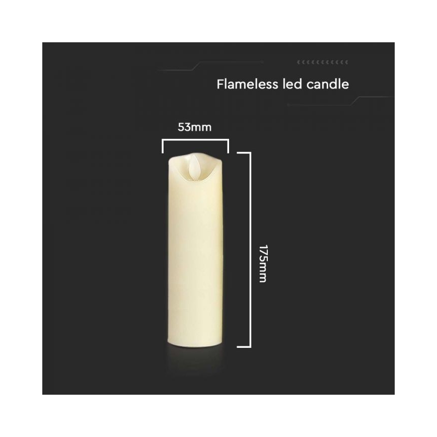 LED Candle LED/2xAA šilta balta 17,5 cm