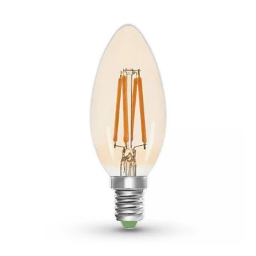 LED elektros lemputė CLASIC AMBER C35 E14/5W/230V 2200K -  Brilagi