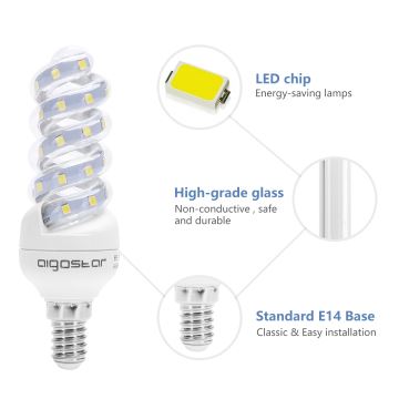 LED elektros lemputė E14/7W/230V 6500K - Aigostar