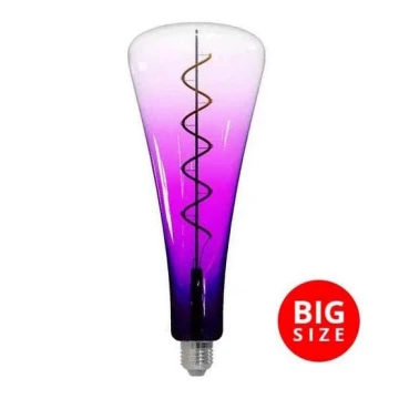 LED elektros lemputė FILAMENT SHAPE T110 E27/5W/230V 1800K violetinė