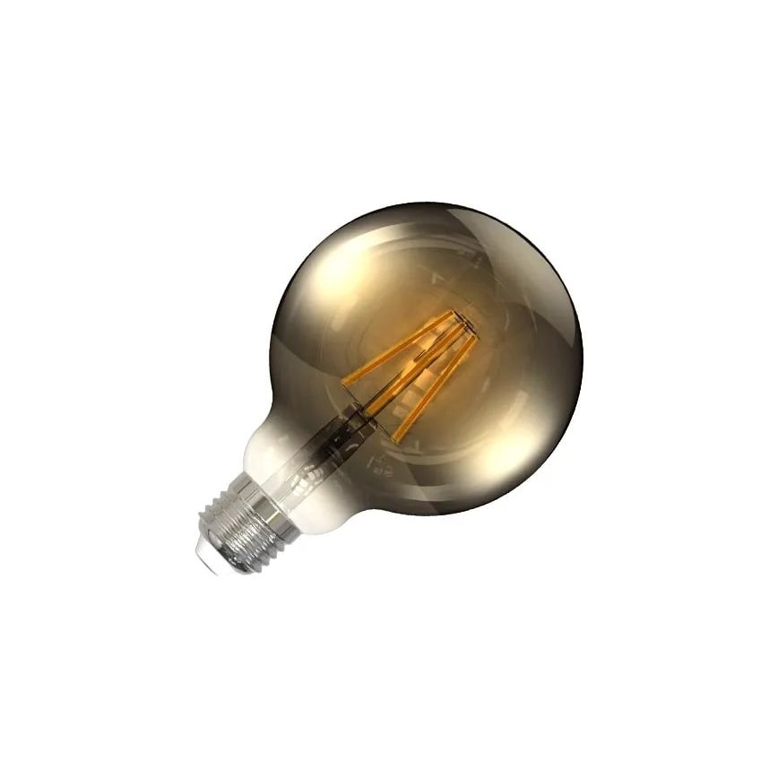 LED elektros lemputė FILAMENT SMOKE G95 E27/4W/230V 2000K