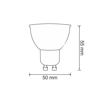 LED elektros lemputė GU10/7W/230V 4000K