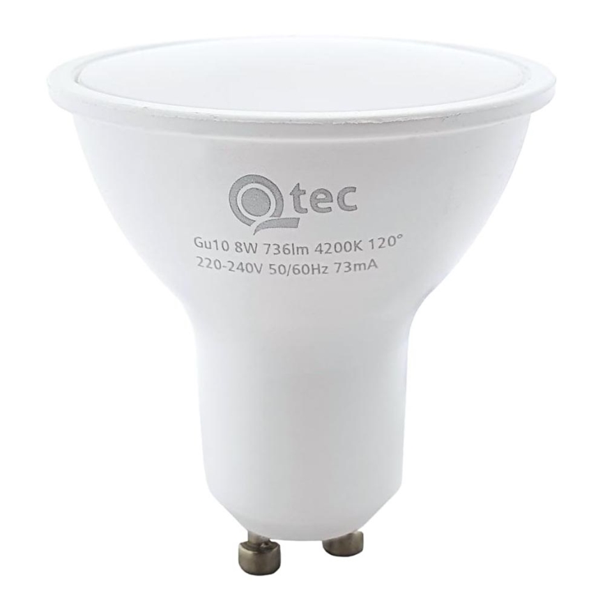 LED elektros lemputė Qtec GU10/8W/230V 4200K