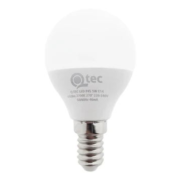 LED elektros lemputė Qtec P45 E14/5W/230V 2700K