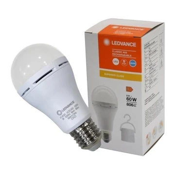 LED elektros lemputė RECHARGEABLE A60 E27/8W/230V 6500K - Ledvance