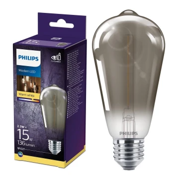 LED Elektros lemputė SMOKY VINTAGE Philips ST64 E27/2,3W/230V