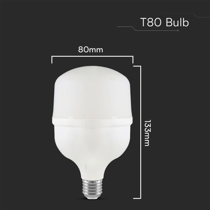 LED elektros lemputė T80 E27/20W/230V 4000K
