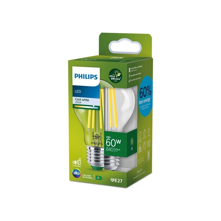 LED elektros lemputė VINTAGE Philips A60 E27/4W/230V 4000K