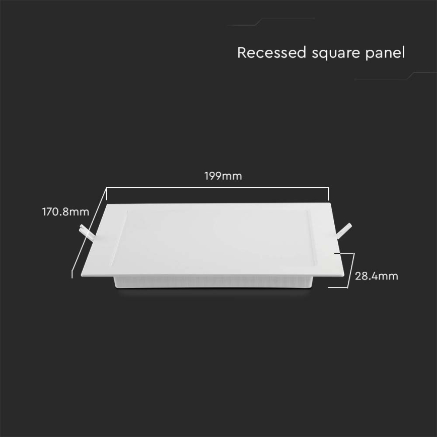 LED įleidžiamas lubinis šviestuvas LED/12W/230V 3000K