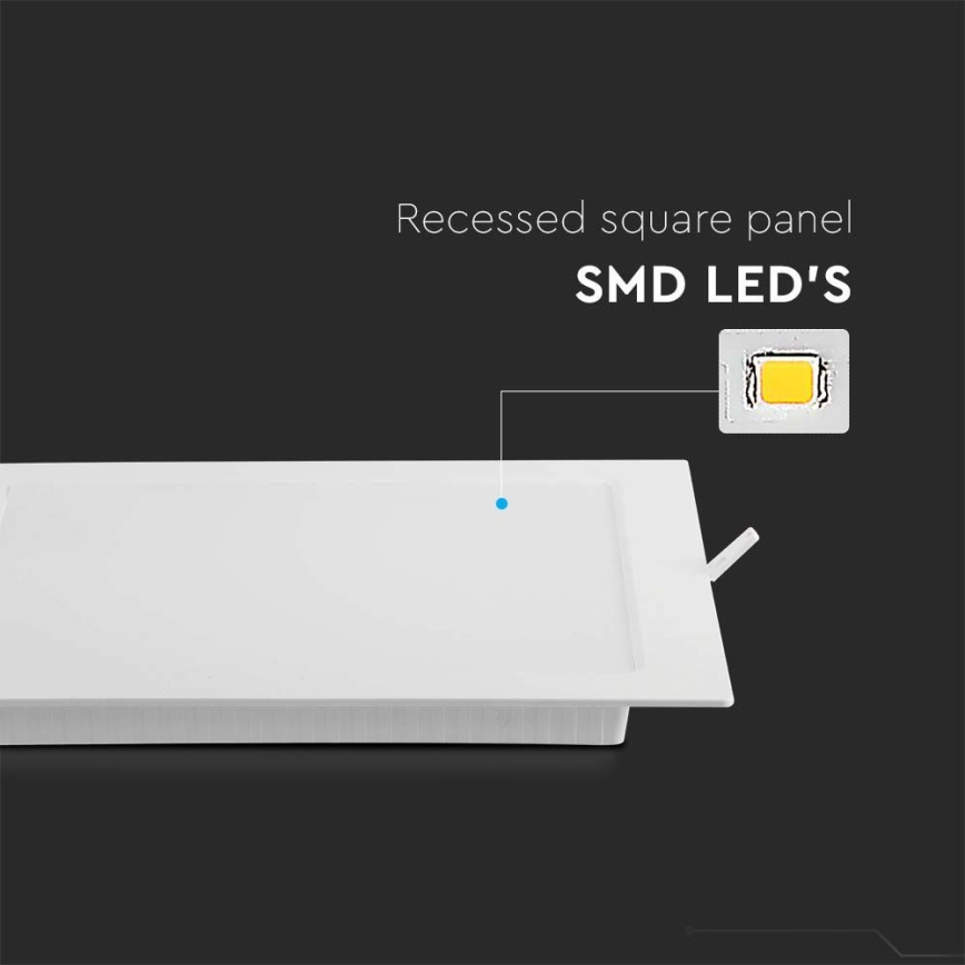 LED įleidžiamas lubinis šviestuvas LED/12W/230V 4000K