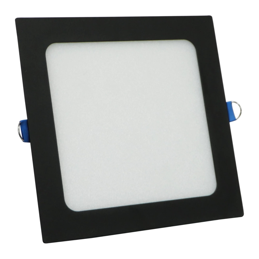 LED įleidžiamas lubinis šviestuvas RIGEL LED/10W/230V 4000K 16,8x16,8 cm juoda