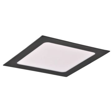 LED įleidžiamas lubinis šviestuvas RIGEL LED/10W/230V 4000K 16,8x16,8 cm juoda