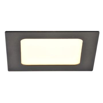 LED įleidžiamas lubinis šviestuvas RIGEL LED/4,8W/230V 4000K 11,8x11,8 cm juoda