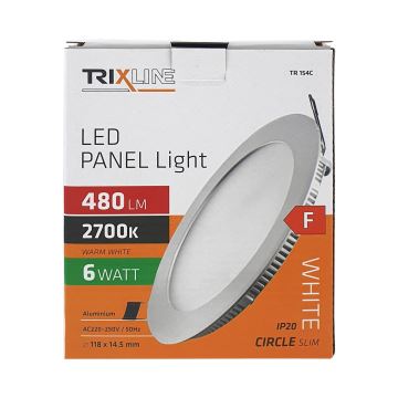 LED įleidžiamas lubinis šviestuvas ROUND LED/6W/230V 2700K