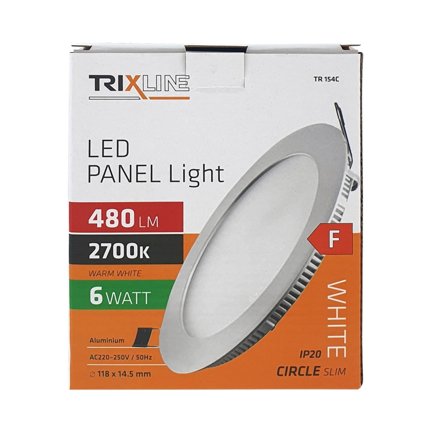 LED įleidžiamas lubinis šviestuvas ROUND LED/6W/230V 2700K