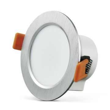 LED įleidžiamas lubinis šviestuvas VENUS LED/7W/230V sidabras apvalus