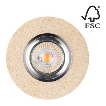 LED įleidžiamas lubinis šviestuvas VITAR 1xGU10/5W/230V CRI 90 smiltainis – FSC sertifikuota