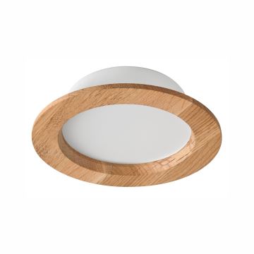 LED įleidžiamas lubinis šviestuvas WOODY SPOT LED/12,5W/230V 3000K ąžuolas ø 16 cm