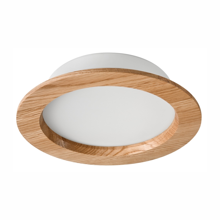 LED įleidžiamas lubinis šviestuvas WOODY SPOT LED/16,5W/230V 4000K ąžuolas ø 18,5 cm