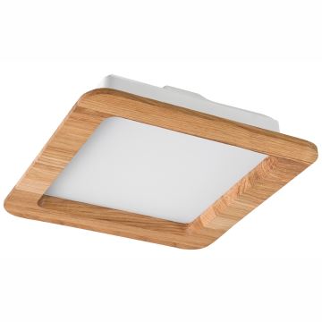 LED įleidžiamas lubinis šviestuvas WOODY SPOT LED/17W/230V 3000K ąžuolas 18,5x18,5 cm