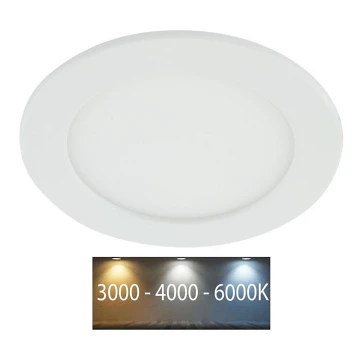 LED įleidžiamas lubinis vonios šviestuvas LED/12W/230V 3000/4000/6000K IP44