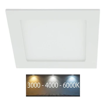 LED įleidžiamas lubinis vonios šviestuvas LED/12W/230V 3000/4000/6000K IP44