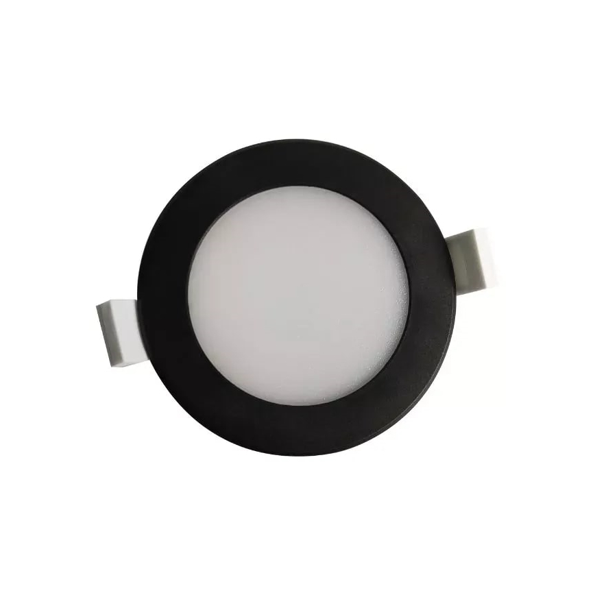 LED įleidžiamas lubinis vonios šviestuvas LED/7W/230V 4000K juoda IP44
