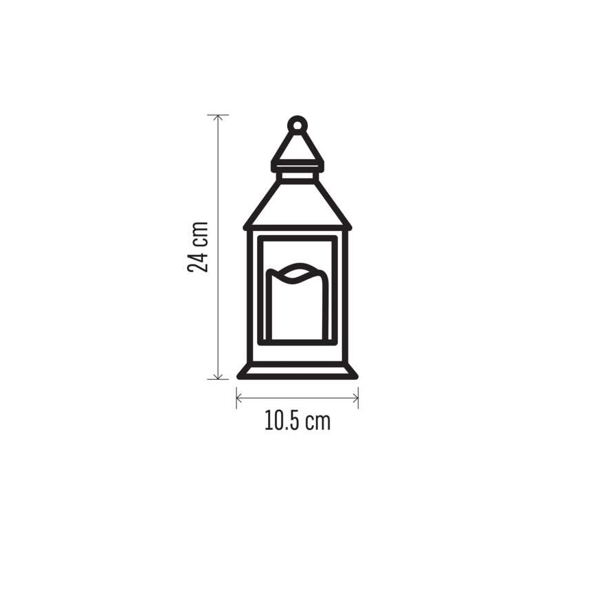 LED Kalėdinė dekoracija 1xLED/3xAAA balta