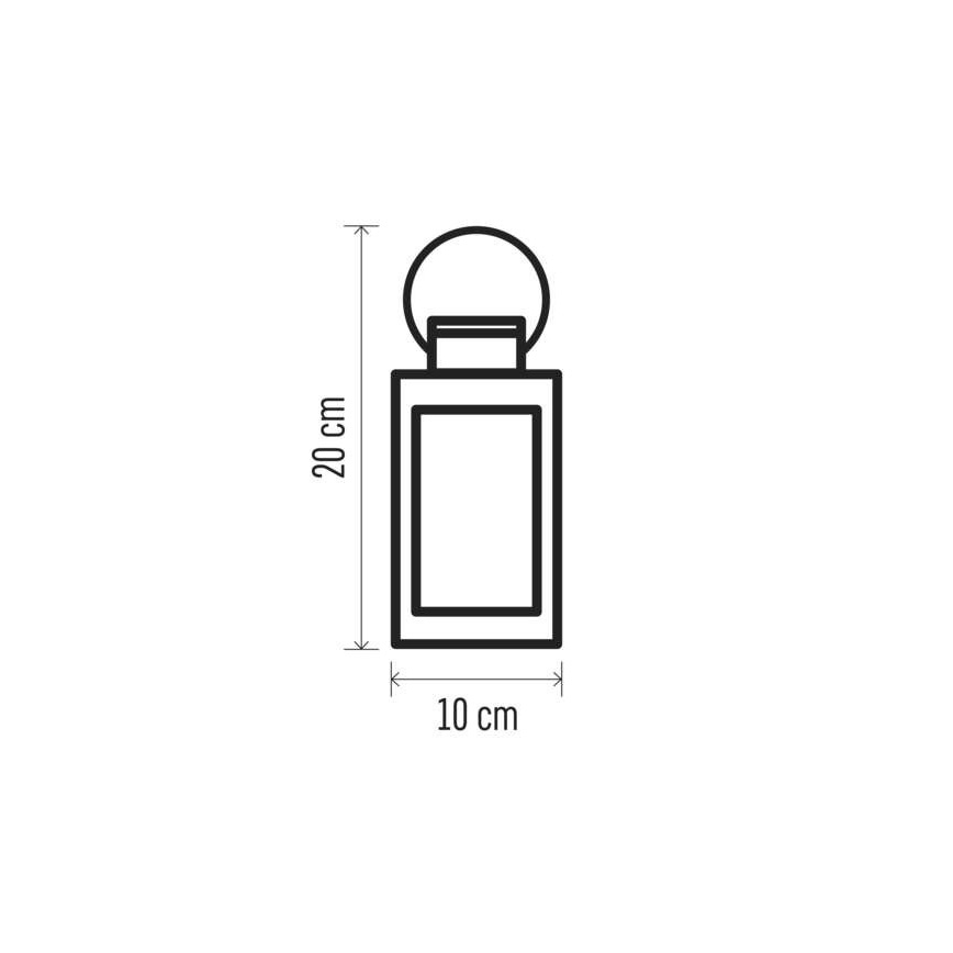 LED Kalėdinė dekoracija 1xLED/3xAAA juoda