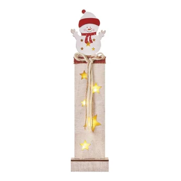 LED Kalėdinė dekoracija 7xLED/2xAA sniego senis