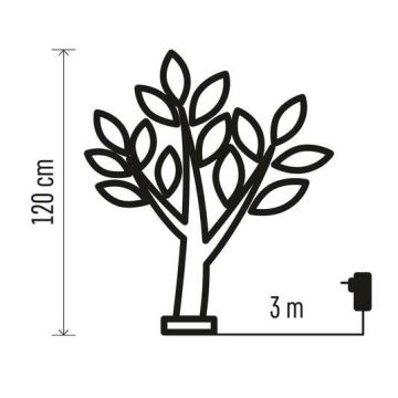 LED Kalėdinė lauko dekoracija 72xLED/3,6W/230V IP44 šiltai balta