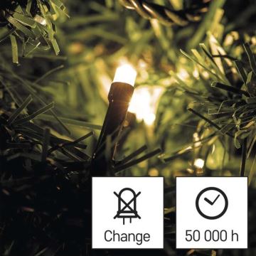 LED Kalėdinė lauko girlianda 180xLED/23m IP44 šiltai balta