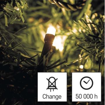 LED Kalėdinė lauko girlianda 180xLED/8 režimai 23m IP44 šiltai balta