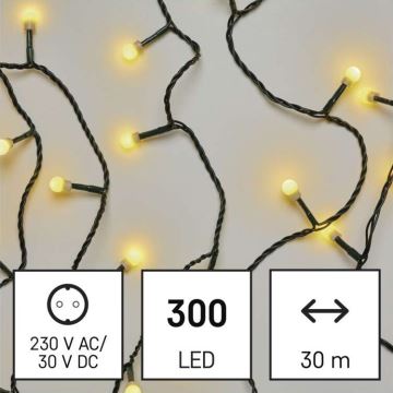 LED Kalėdinė lauko girlianda 300xLED/35m IP44 šiltai balta