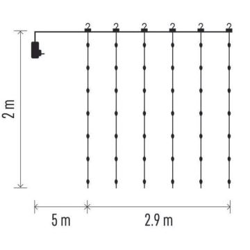 LED Kalėdinė lauko girlianda 400xLED/8 functions 7,9 m IP44 šiltai balta