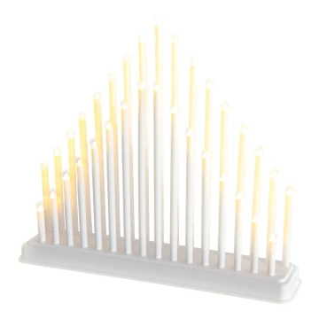 LED Kalėdinė žvakidė 33xLED/1W/230V šiltai balta